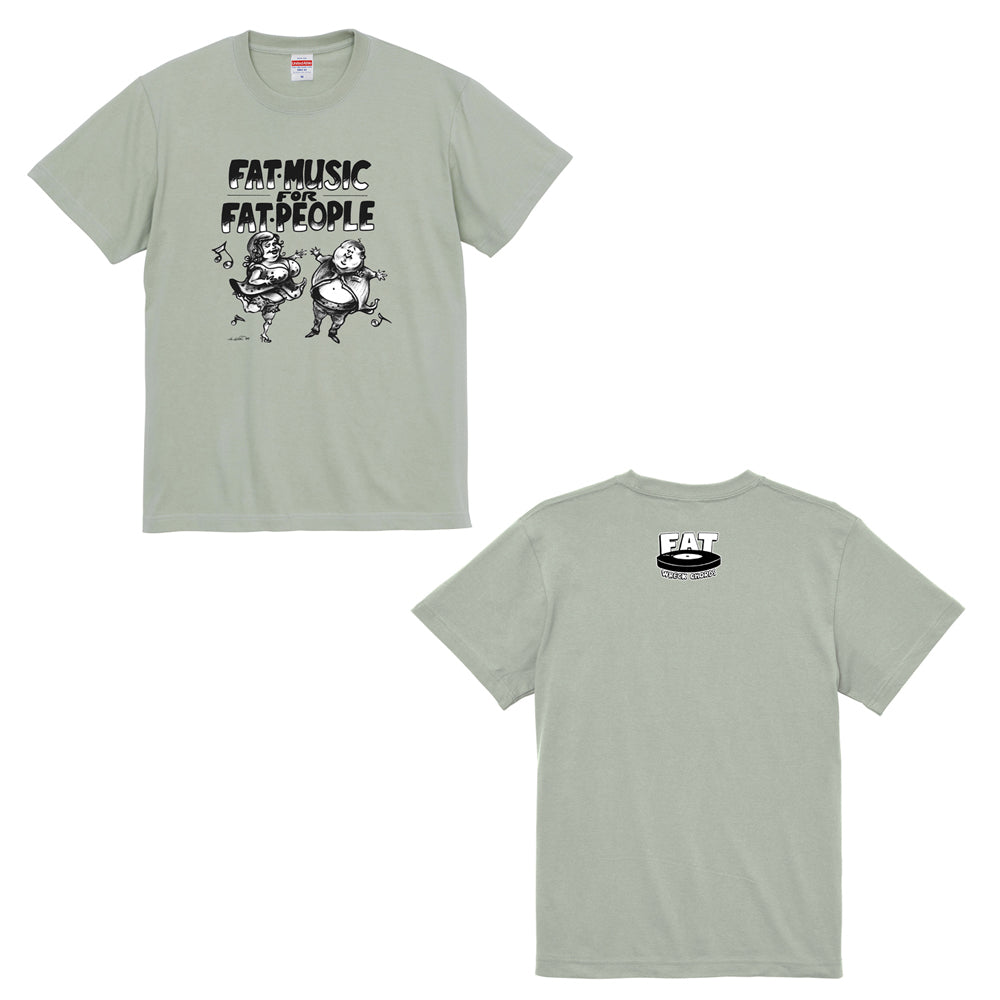 FAT WRECK CHORDS_Fat Music For Fat People T-Shirt (Sage Green)