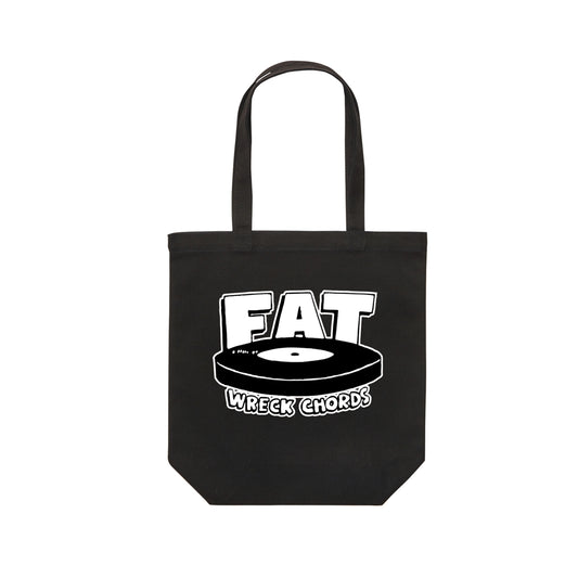 FAT WRECK CHORDS_Fat Logo Medium Tote Bag (Black)