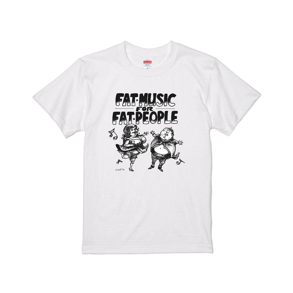 FAT WRECK CHORDS_Fat Music For Fat People T-Shirt (White)