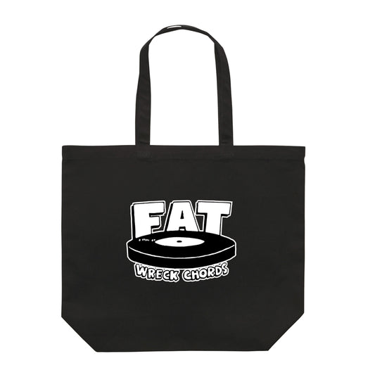 FAT WRECK CHORDS_Fat Logo Large Tote Bag (Black)