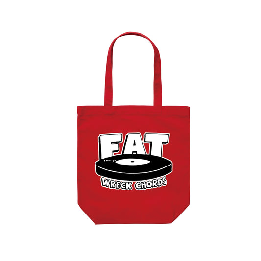 FAT WRECK CHORDS_Fat Logo Medium Tote Bag (Red)