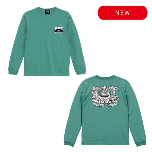 FAT WRECK CHORDS_Fat Guts Logo Longsleeve (HazyGreen)