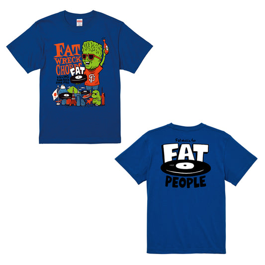 FAT WRECK CHORDS_ Fat TM T-Shirt  (Blue)