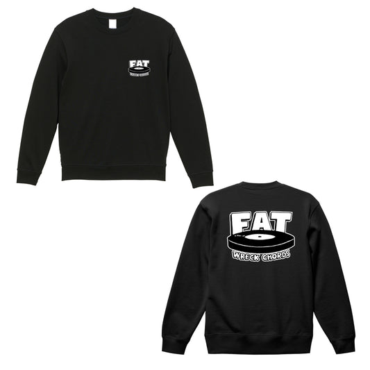 FAT WRECK CHORDS_Fat Logo Crew Neck Sweatshirt (Black)