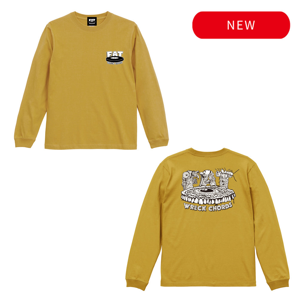 FAT WRECK CHORDS_Fat Guts Logo Longsleeve (HazyYellow)