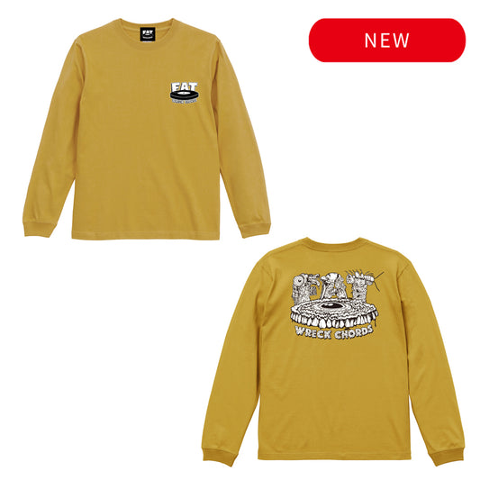 FAT WRECK CHORDS_Fat Guts Logo Longsleeve (HazyYellow)