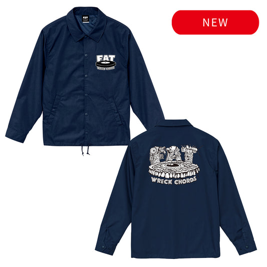 FAT WRECK CHORDS_Fat Guts Logo Coach's Jacket (Navy)