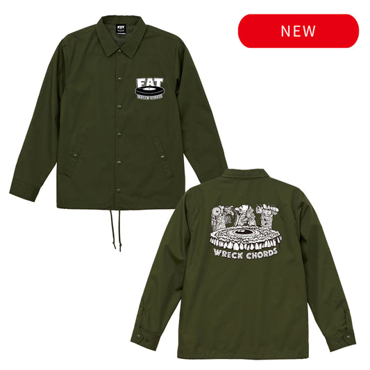 FAT WRECK CHORDS_Fat Guts Logo Coach's Jacket (OD)