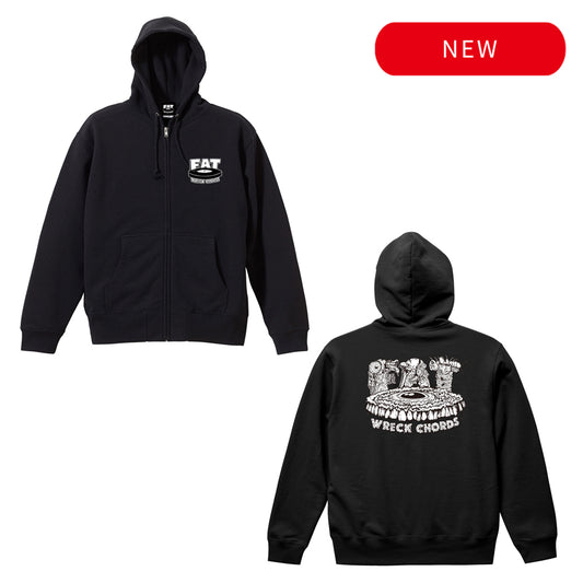 FAT WRECK CHORDS_Fat Guts Logo Zip Hoodie (Black)