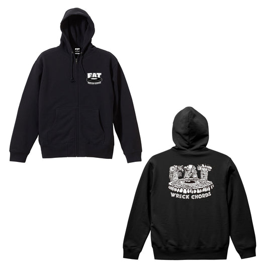Guts Logo Zip Hoodie (Black)