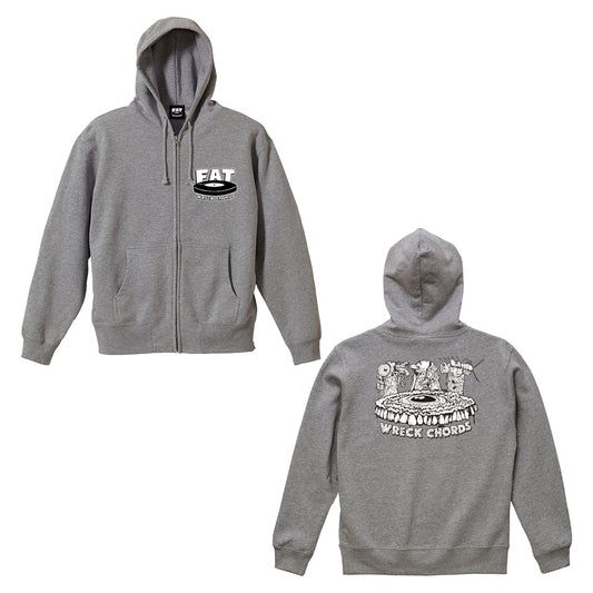 Guts Logo Zip Hoodie (Gray)