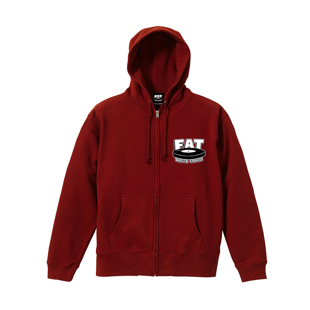 Guts Logo Zip Hoodie (Crimson Red)