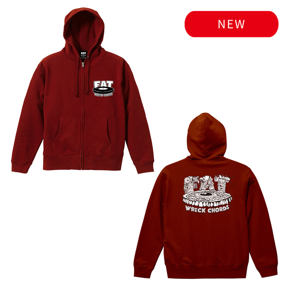 Guts Logo Zip Hoodie (Crimson Red)