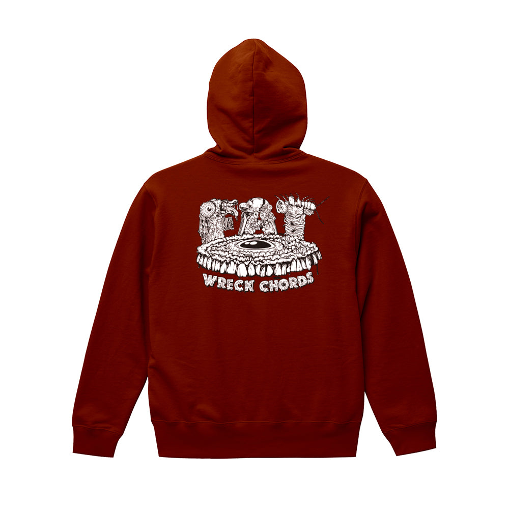 Guts Logo Zip Hoodie (Crimson Red)